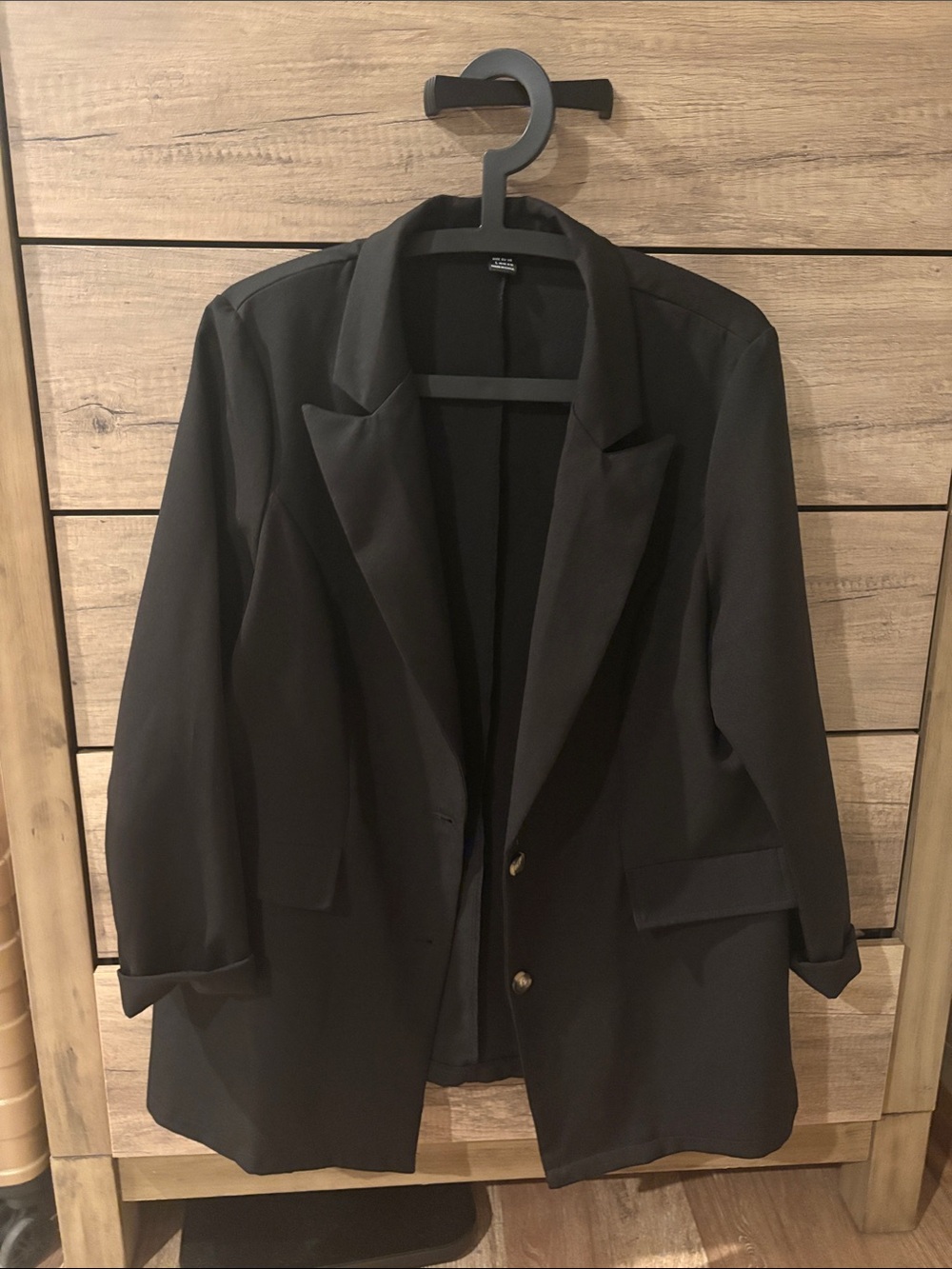 SHEIN Black Tailored Blazer Jacket